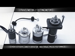 Motor DC sem travões de grau industrial com binário máximo de 0,042 N-m e classe de isolamento B